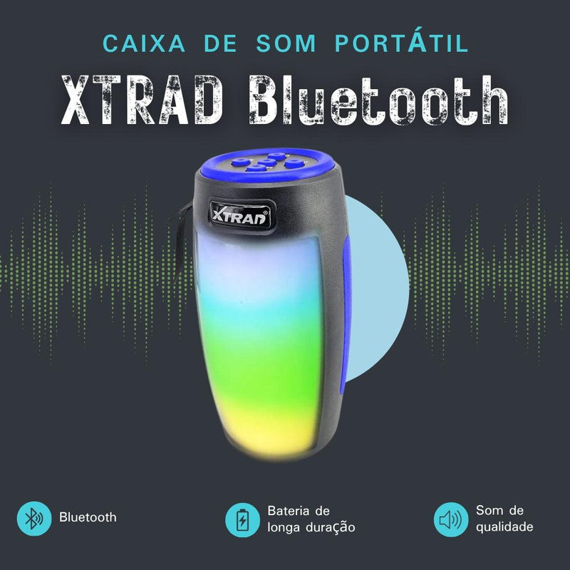 Caixa de som Portátil - XTRAD Bluetooth - Loja Marc's