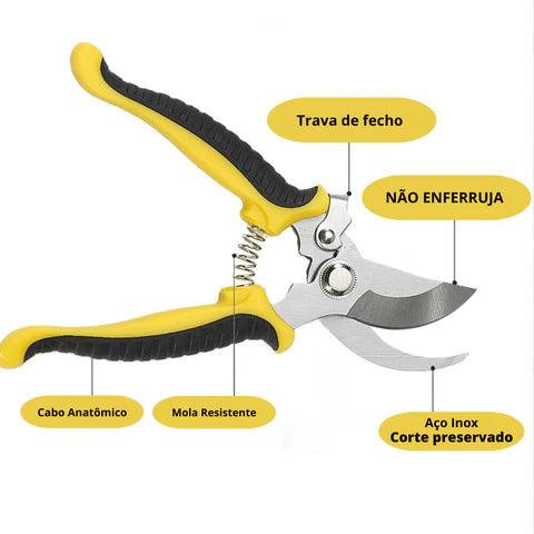 Tesoura Inox para Poda e Jardinagem - Inox Pruner Pro - Loja Marc's