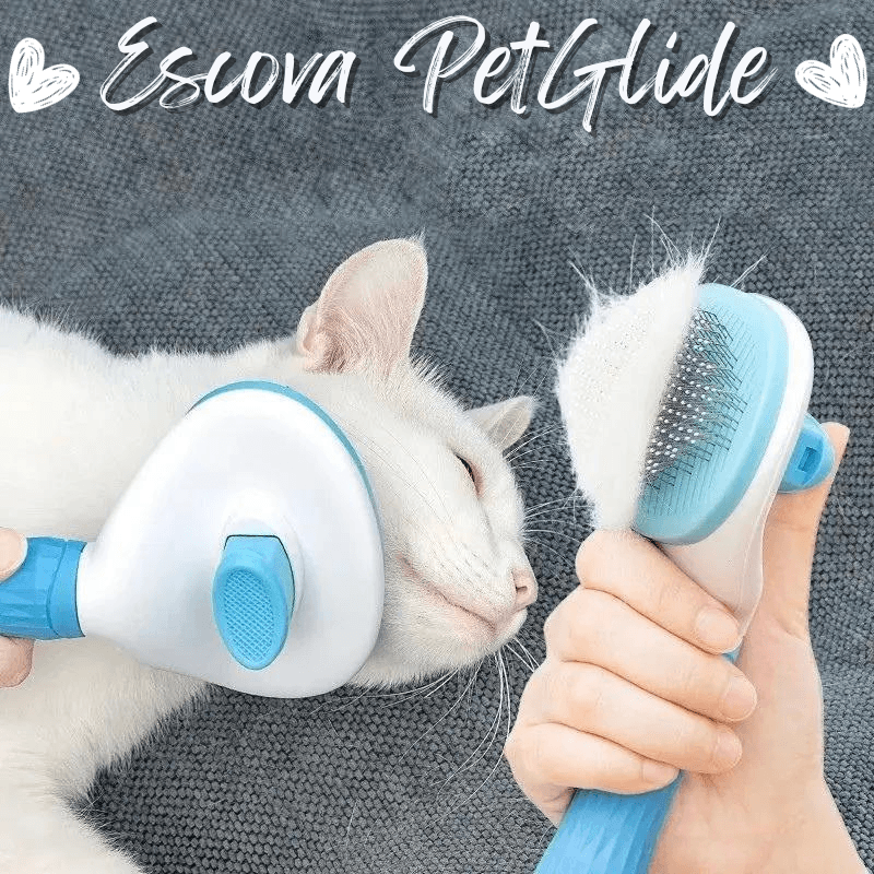 Escova removedora de pelos para cães e gatos - PetGlide - Loja Marc's