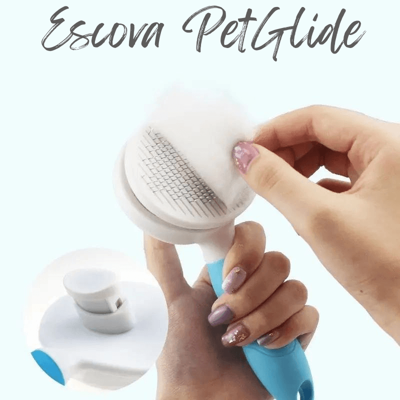 Escova removedora de pelos para cães e gatos - PetGlide - Loja Marc's