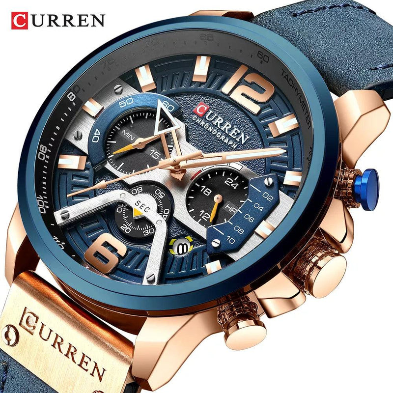 Relógio Masculino CURREN CHRONOGRAPH - Loja Marc's