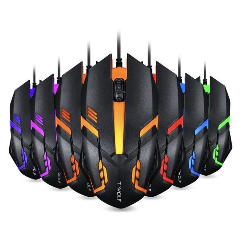 Mouse Gamer Usb 3200dpi Led Rgb - ALFA JX-M20 - Loja Marc's